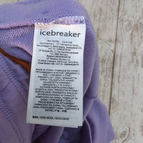 Icebreaker Merino Wool Lounge Shorts Lilac Purple Soft Knit – Women’s L - Picture 6 of 8